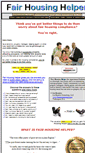 Mobile Screenshot of fairhousinghelper.com